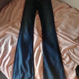 Women's Hudson Dark Wash Jeans Low Rise Flare/Bootcut Size 23